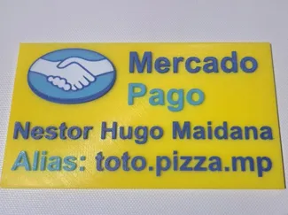 Tarjeta de Mercado Pago con Logo