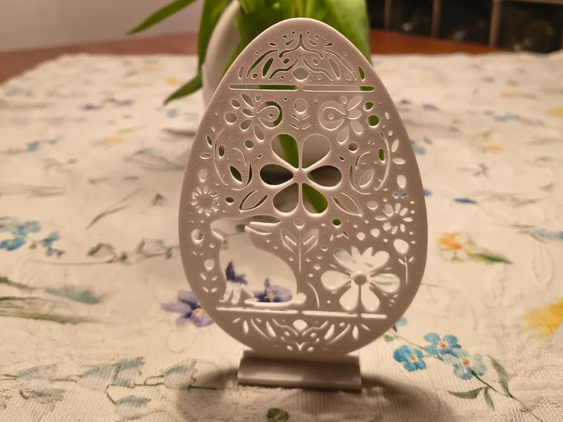 Easter Egg Silhouette Decor
