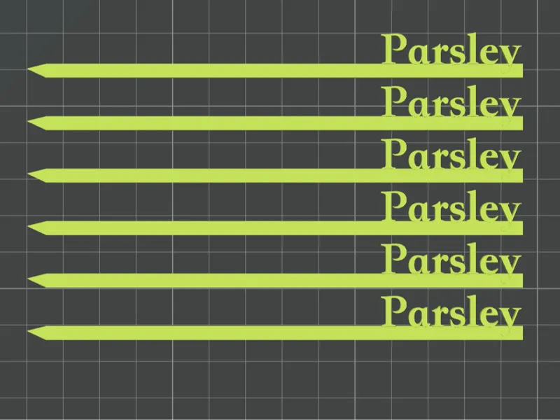 Parsley Garden Stake