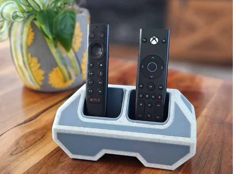 Dual Remote Control Holder – Hidden Storage by Idaho 3D Printing ...