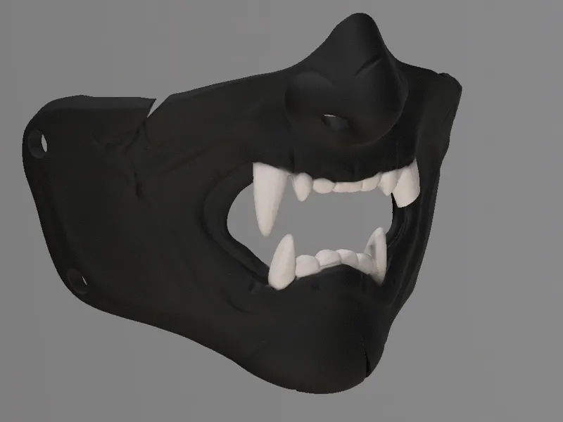 Damaged Oni Mask