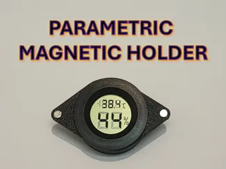 Parametric Round Hygrometer Magnetic Holder