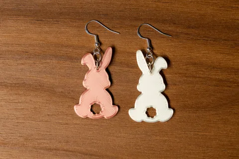 Easter Bunny Earrings view 2