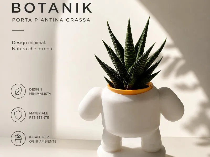BOTANIK - il vasetto minimalista per piante grasse