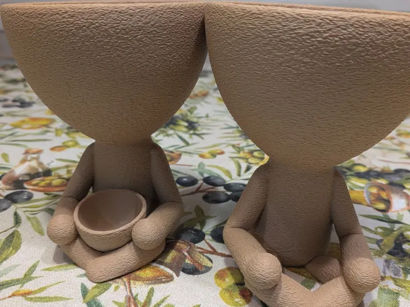Planter pot with bases meditation yoga style decor