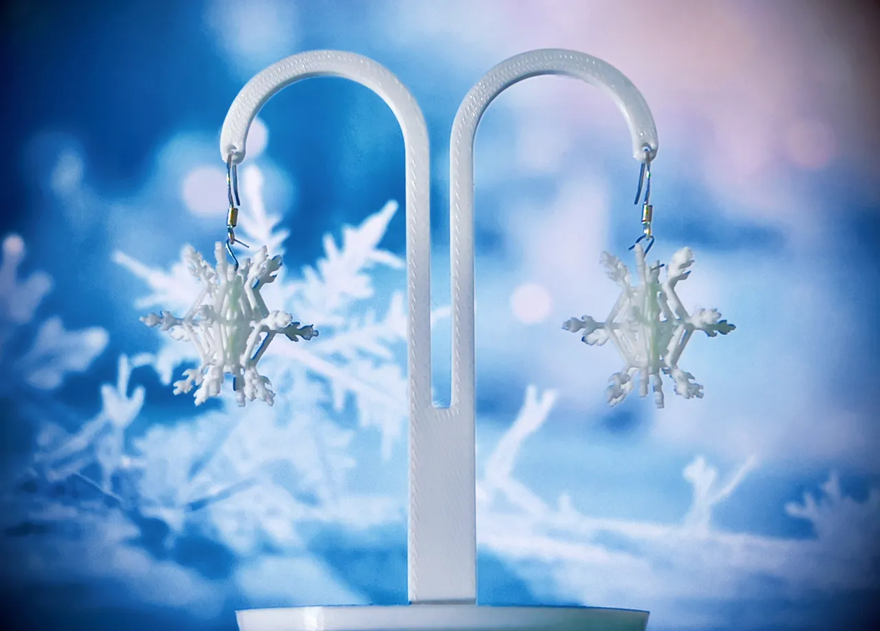Snowflake Earrings view 2