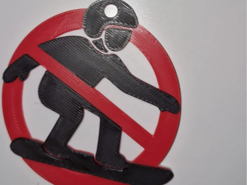 Anti Sonwbaord Sign No AMS