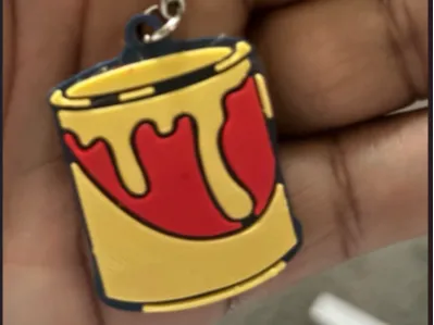 Paint Bucket NFC Tag Keychain 30 mins or less w/1c