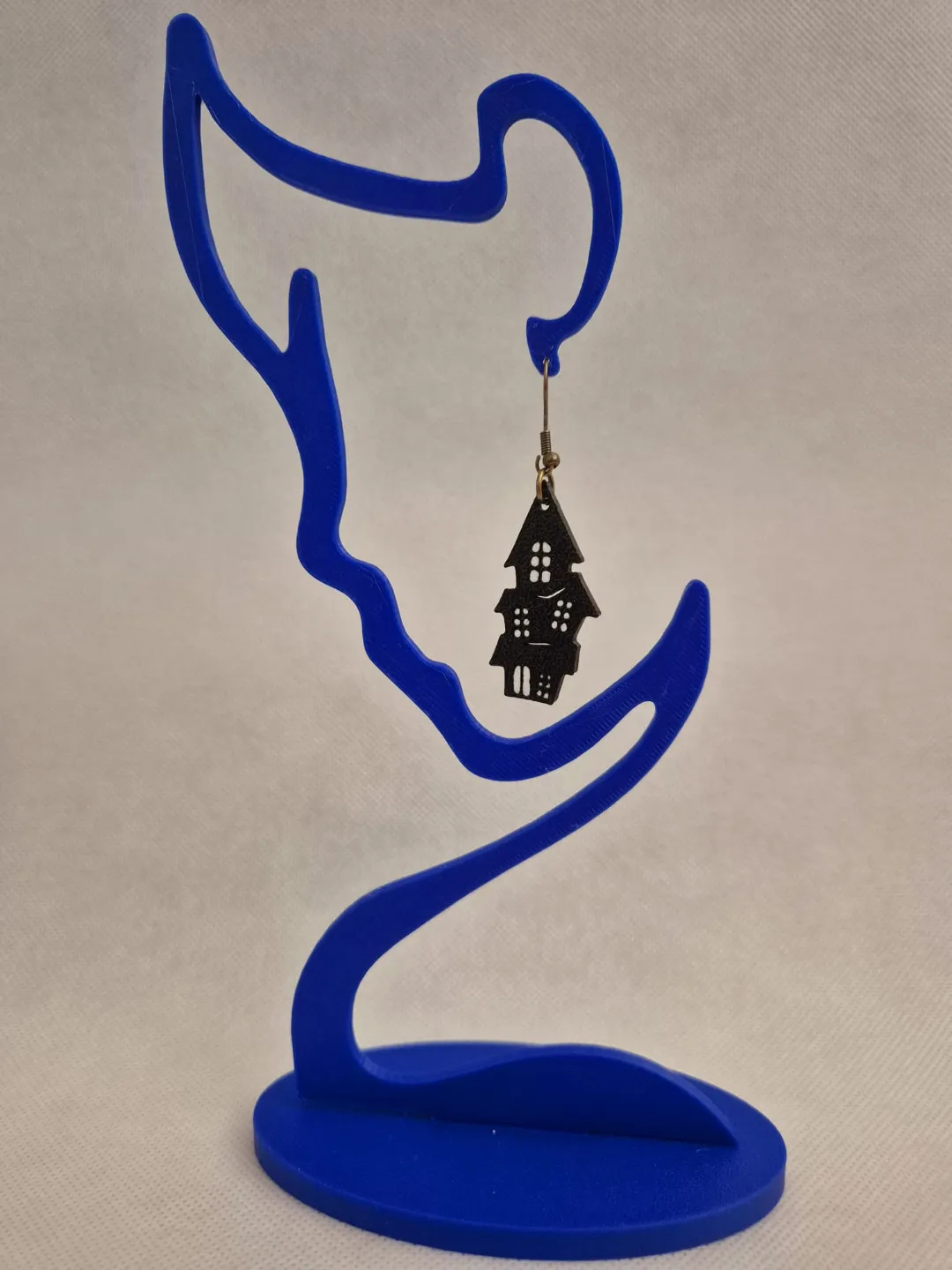 Multicolor Haunted House Halloween Earrings view 2