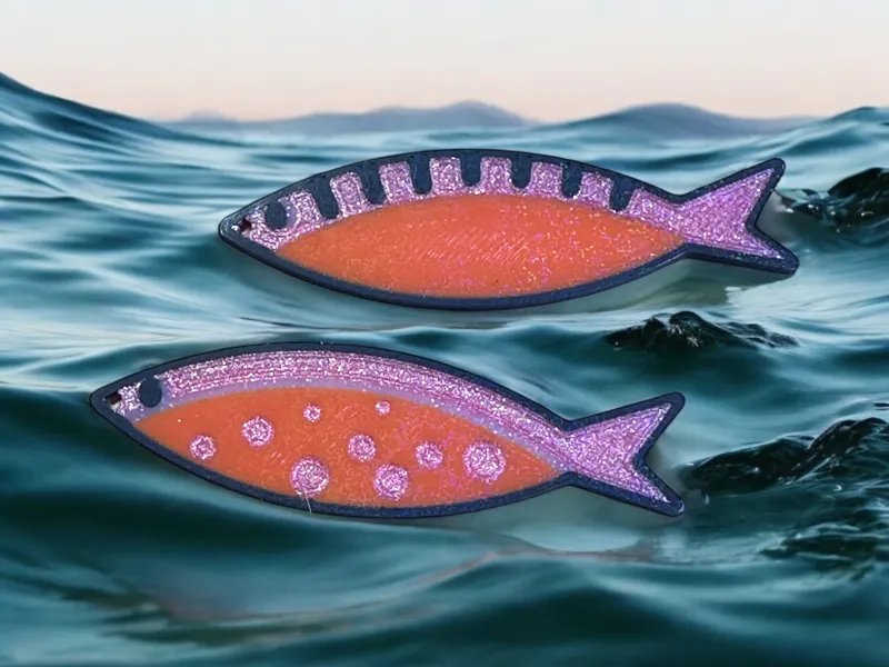 OLIVIA'S SARDINE ART EARRINGS