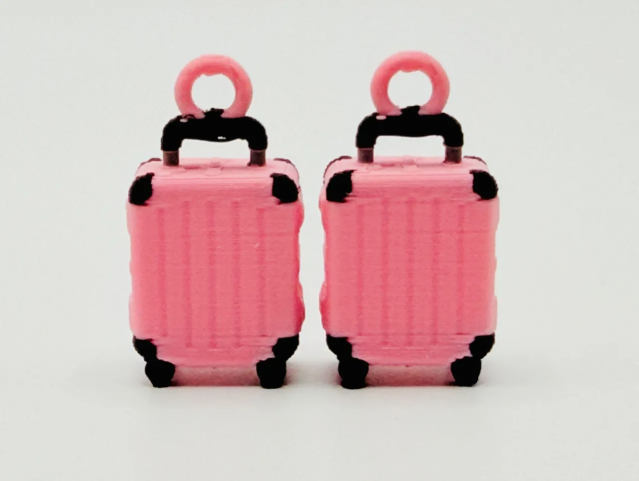 Mini Travel Suitcase Earrings Charm view 2