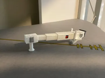 Modelo para impresión 3D: Updated Fully Adjustable 1:400 Jetbridge — vista de referencia 5