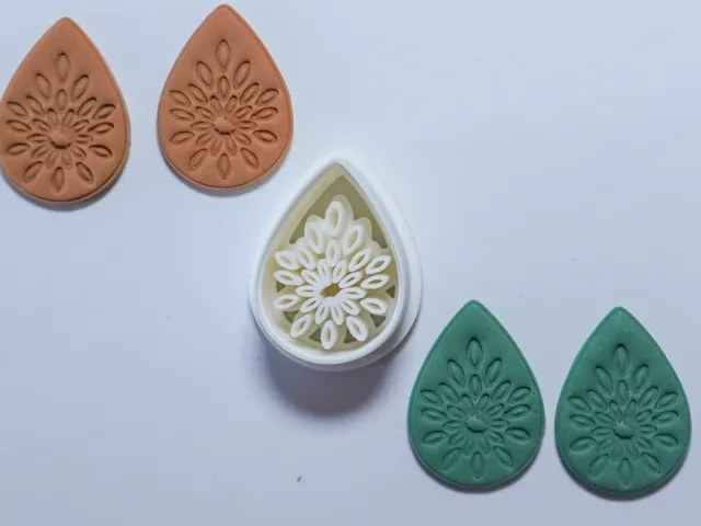 Ornamental Polymer Clay Cutter Earrings Necklace
