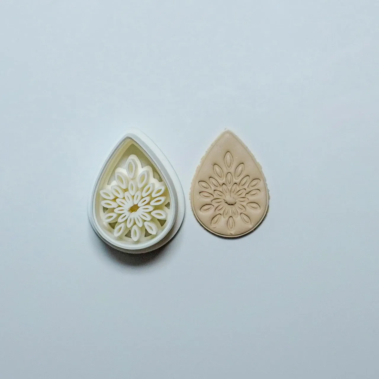 Ornamental Polymer Clay Cutter Earrings Necklace view 2