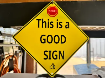 Stop! This is Good Sign