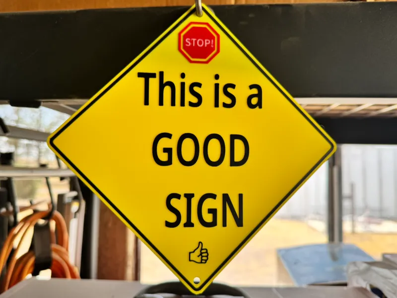Stop! This is Good Sign