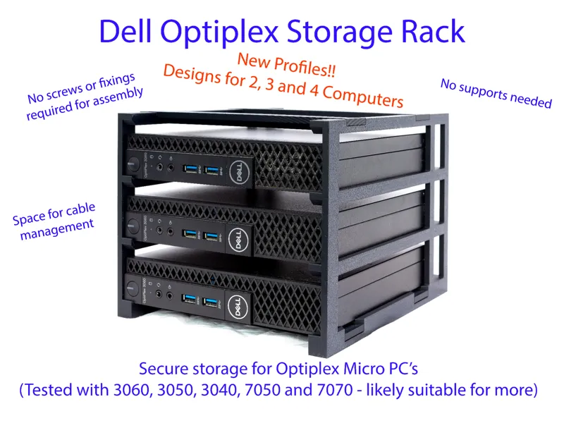 Dell Optiplex Micro Storage Rack