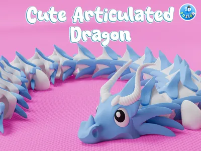 Cute Articulated Dragon - Flexi Fidget Toy