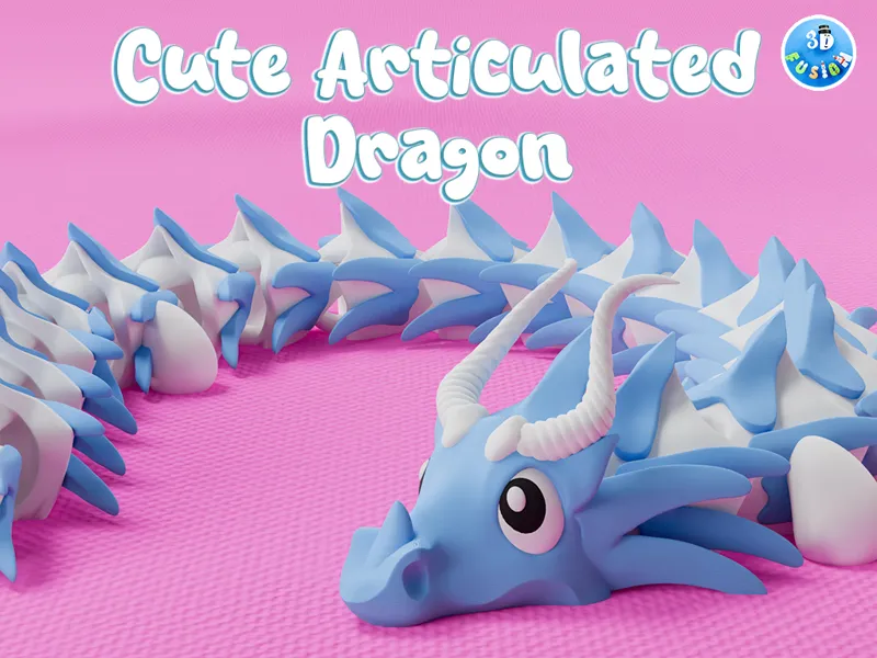 Cute Articulated Dragon - Flexi Fidget Toy