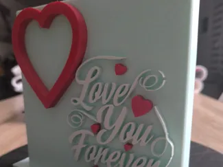 cadre coeur forever+support