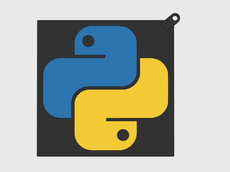 python programmer ai machine learning keychain 