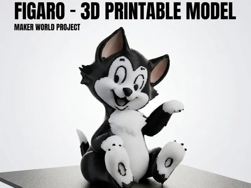 Figaro – Modello 3D  Stampa Veloce (AMS Ready) 