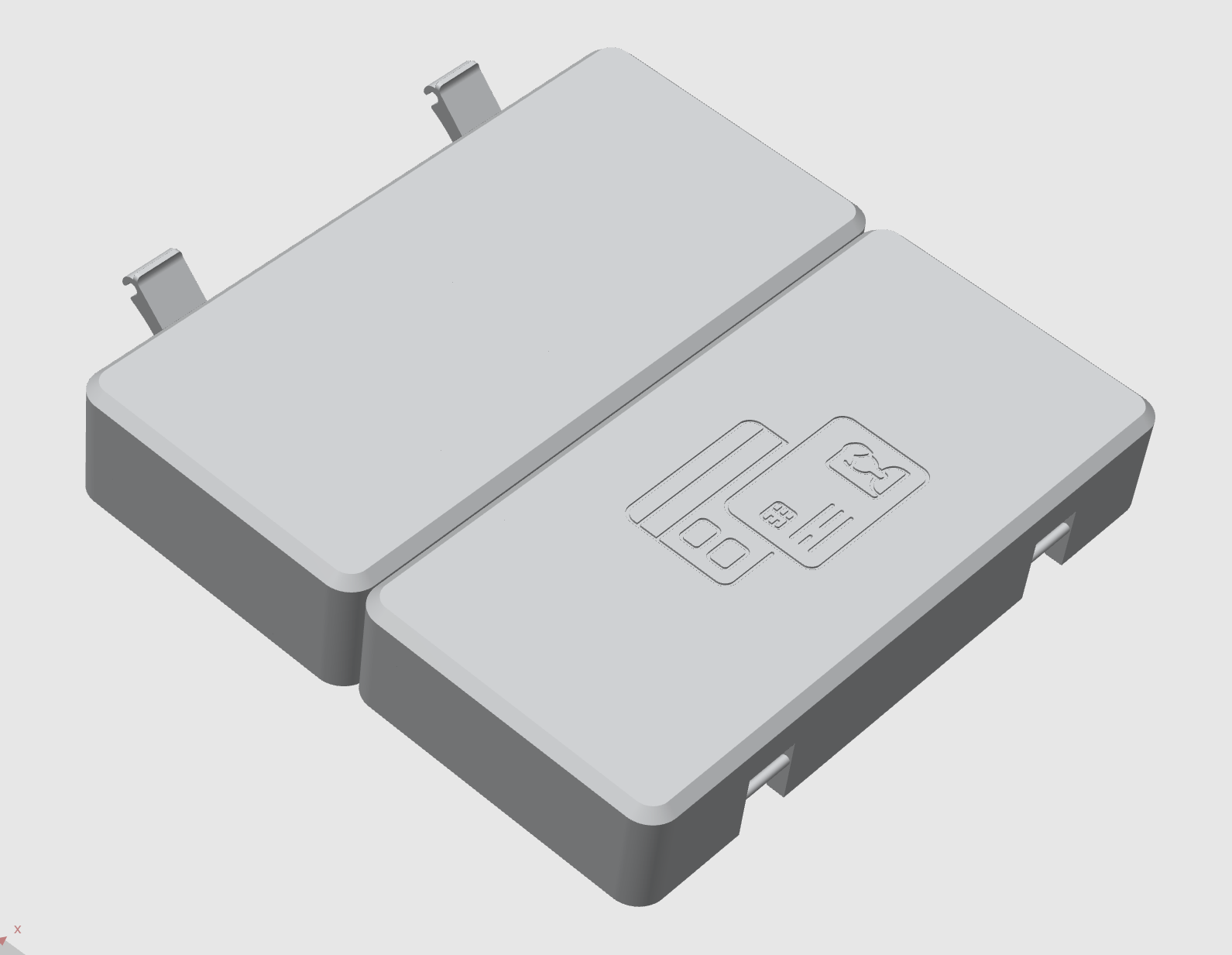 Miniatura 3 do modelo 3D 银行卡身份证卡证收纳盒一体式打印|可装 50 张