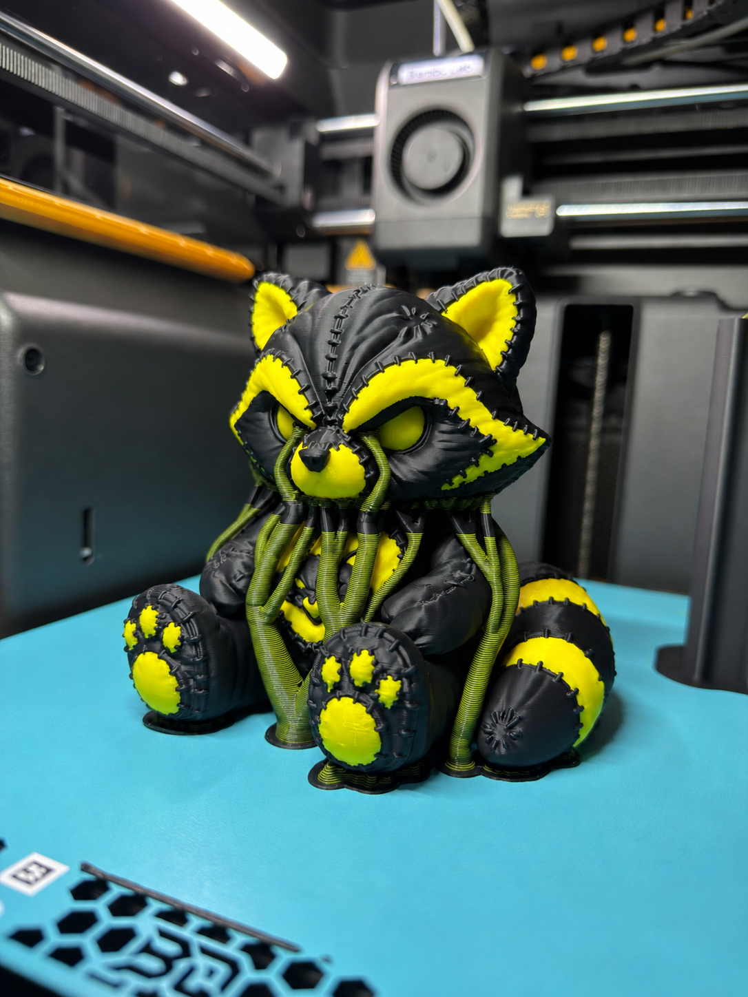 Stitchborn Raccoon – Dark Plush Guardian - 1