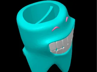 Toothbrush Holder - Smiling Tooth - Multi Color
