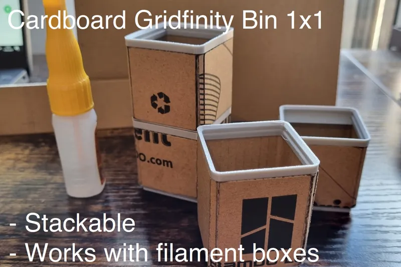 Gridfinity 1x1 Cardboard Bin