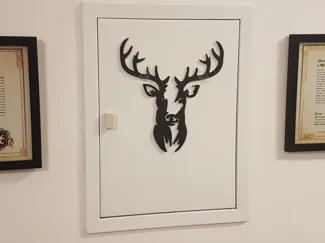 Hirschkopf Wandtattoo