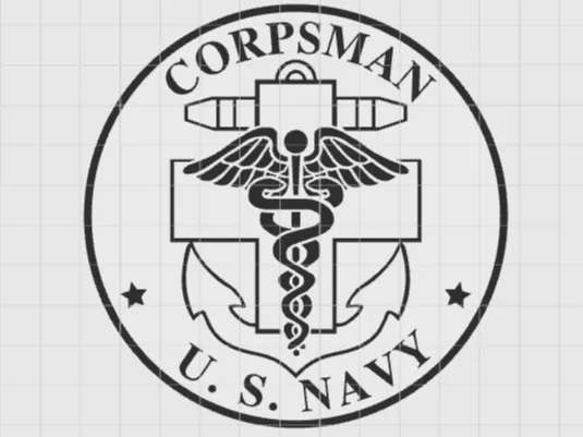 US Navy Corpsman Coaster