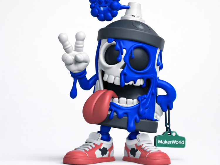 Spray Skull – Multi-Part Figure