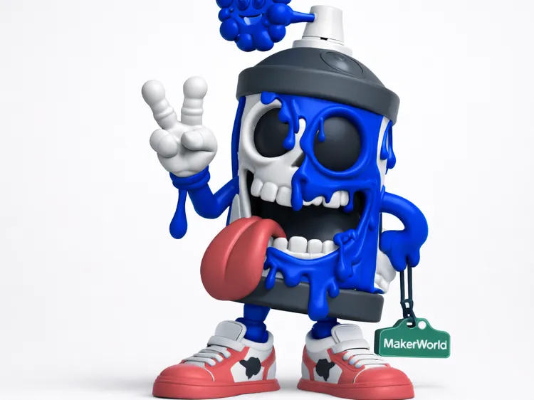 Spray Skull – Multi-Part Figure