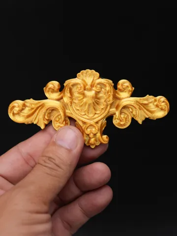 Letrero o emblema decorativo: Baroque Shell Cartouche Classic Scroll Relief — vista de referencia 2