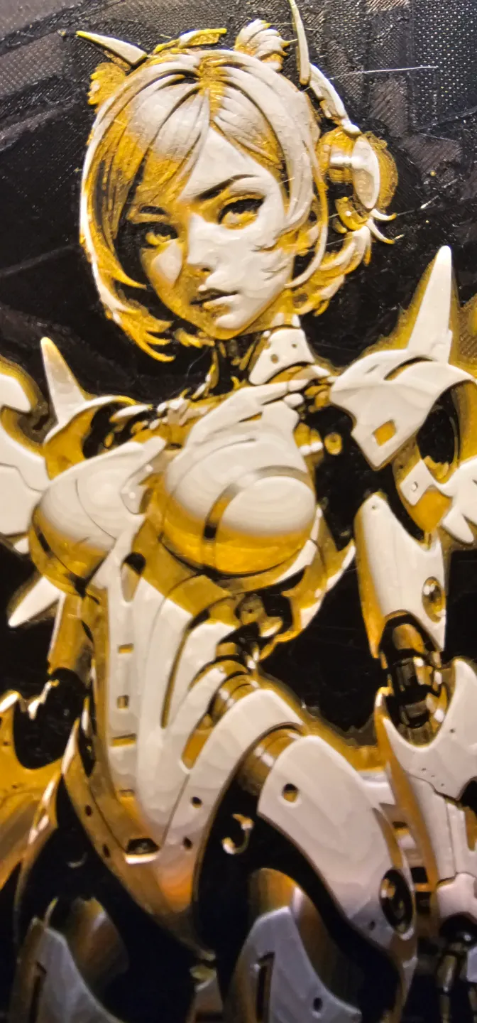 Sexy Cyborg woman Hueforge
