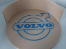 Coaster with Volvo logotype