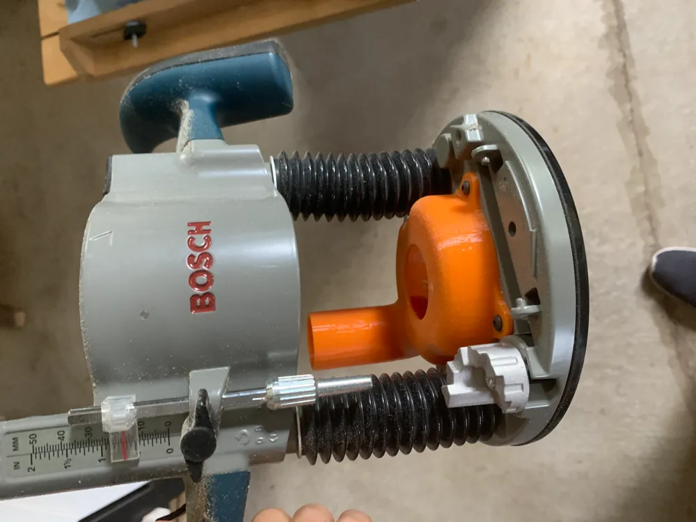 Bosch 1617 Router Plunge Base Dust Adapter by user_3257010834 MakerWorld