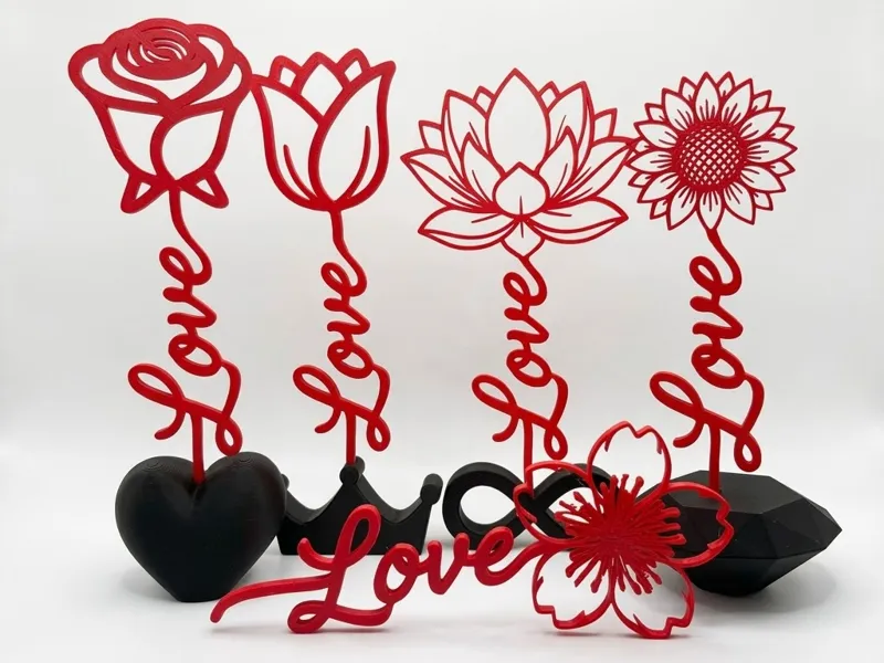 Modular Love Flower Desk Decor