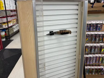 kiosk knife display hook long