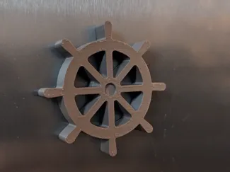 Ship's Wheel Fridge Magnet