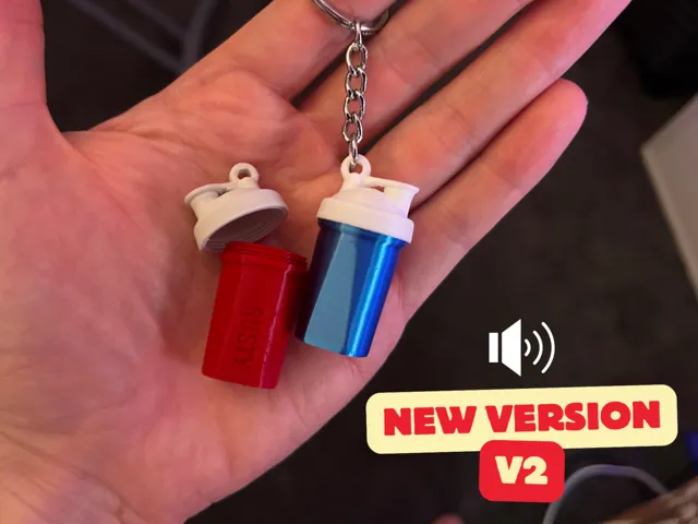 Protein Shaker - Fidget Keychain V2