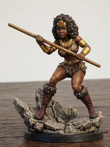 Modelo para impresión 3D: Diana - A Acrobata (D&D) - Caverna do Dragão — vista de referencia 2