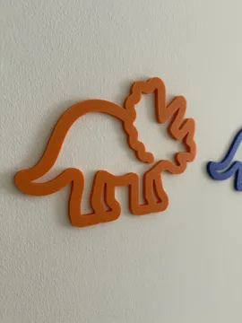 Letrero o emblema decorativo: Dino Line Art Set – Minimalist Kids Room Decor — vista de referencia 5