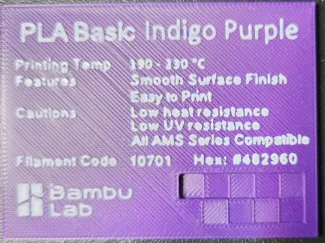 Filament Labels 30 PLA Colors for Spool Holder