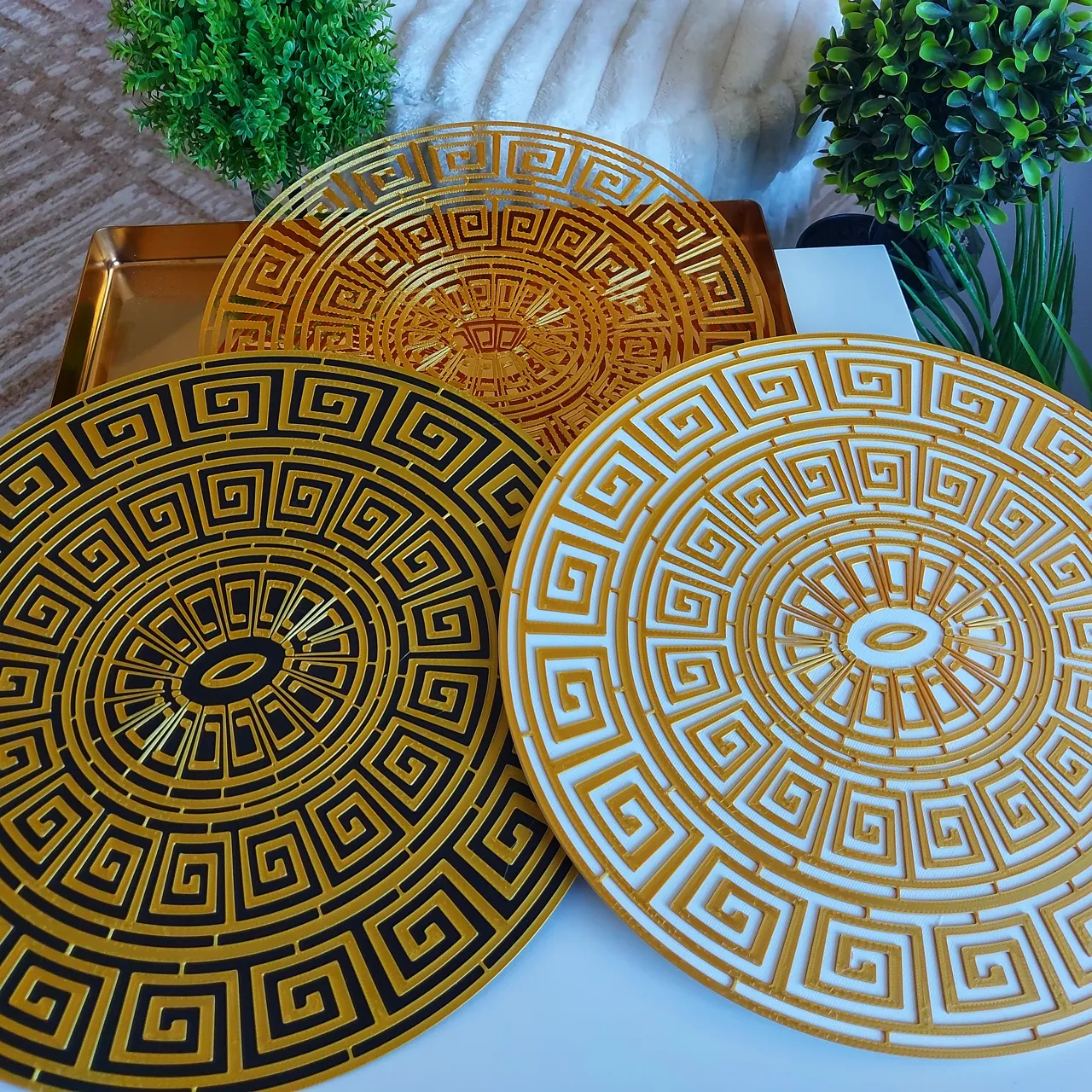 Elegant Geometric Placemat / Wall Decor view 2