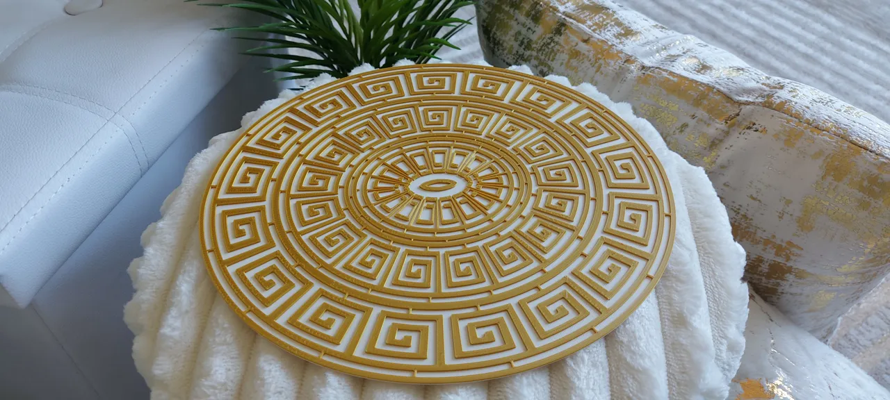Elegant Geometric Placemat / Wall Decor view 4