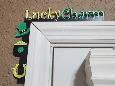 St Patrick's Day Door Décor  Left Side