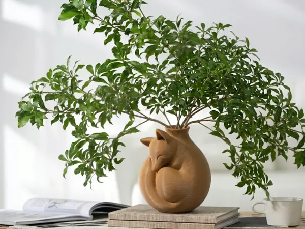 Vase renard stylisé