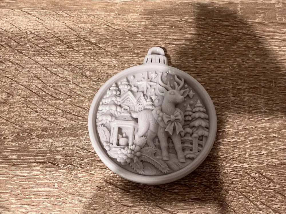 Christmas Reindeer Ornament - Free 3D Print Model - MakerWorld